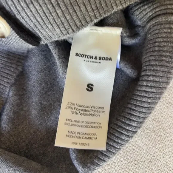 Scotch & Soda Women's Grey Cardigan - Picture 6 of 6